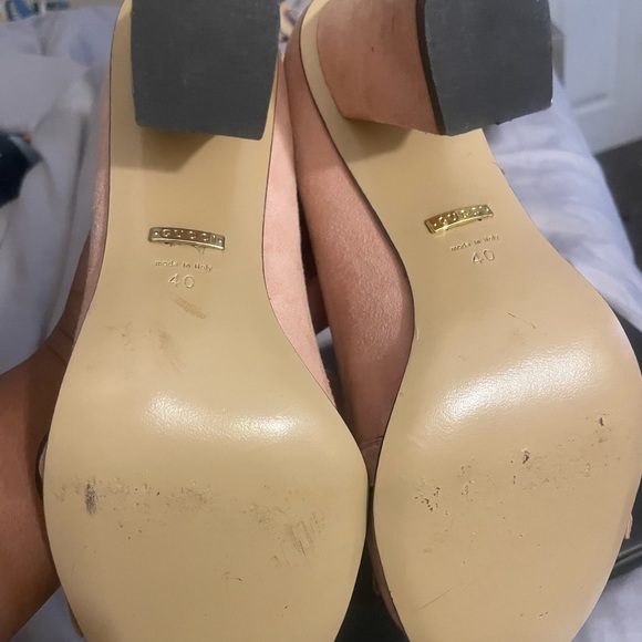 Elegant Peach Fringe Loafers - Picture 4 of 7